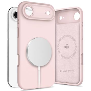iPhone Air Tech-Protect flytende silikon-deksel - MagSafe-kompatibel - Rosa perle