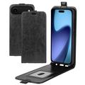 iPhone Air Vertikalt Flip-Deksel med Kortlomme - Svart