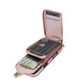 iPhone 17 Alt-i-ett-deksel med lommebok og stropp - Rosegull