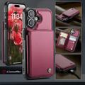 iPhone 17 Caseme C22 etui RFID-kortlommebok - rød