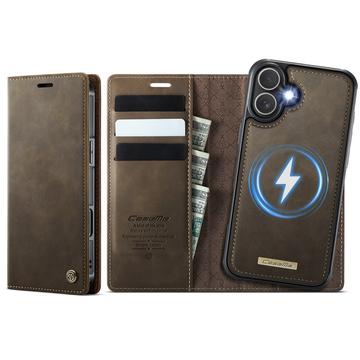 iPhone 17 Caseme C49 2-i-1 avtakbar lommebokveske - MagSafe-kompatibel, RFID - Kaffe