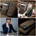 iPhone 17 Caseme C49 2-i-1 avtakbar lommebokveske - MagSafe-kompatibel, RFID - Kaffe