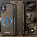 iPhone 17 Caseme C49 2-i-1 avtakbar lommebokveske - MagSafe-kompatibel, RFID - Kaffe