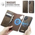 iPhone 17 Caseme C49 2-i-1 avtakbar lommebokveske - MagSafe-kompatibel, RFID - Kaffe
