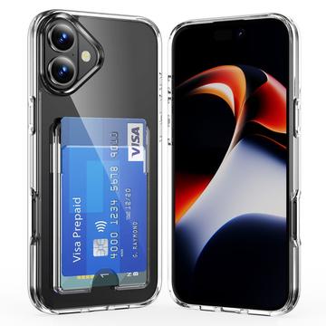 iPhone 17 Gjennomsiktig Deksel med Kortholder