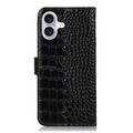 iPhone 17 Crocodile Series Lommebok-deksel i Lær med RFID