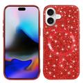 iPhone 17 Galvanisert glitter-deksel - MagSafe-kompatibel - rød