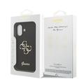 iPhone 17 Guess Fixed Glitter 4G Metal Logo Deksel - Svart