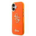 iPhone 17 Guess IML 4G Script Metal Logo-deksel - Oransje