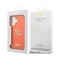 iPhone 17 Guess IML 4G Script Metal Logo-deksel - Oransje