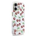 iPhone 17 Guess IML Glitter Cherry Hybrid-deksel - MagSafe-kompatibelt - gjennomsiktig