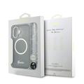iPhone 17 Guess IML Glitter Script Rem-deksel - MagSafe-kompatibel