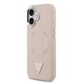 iPhone 17 Guess Triangle Logo-deksel - MagSafe-kompatibel - Rosa