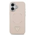 iPhone 17 Guess Triangle Logo-deksel - MagSafe-kompatibel - Rosa