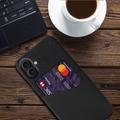 iPhone 17 KSQ Deksel med Kort Lomme - Svart