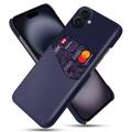 iPhone 17 KSQ Deksel med Kort Lomme - Blå