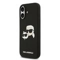 iPhone 17 Karl Lagerfeld Double Heads MagSafe-deksel i flytende silikon