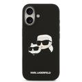 iPhone 17 Karl Lagerfeld Double Heads MagSafe-deksel i flytende silikon