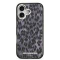 iPhone 17 Karl Lagerfeld IML Leopard-deksel - MagSafe-kompatibel - Grå