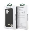 iPhone 17 Lacoste Monogramme Gold Logo-deksel - MagSafe-kompatibelt - Svart