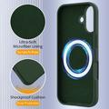 iPhone 17 Liquid Silikondeksel - MagSafe-kompatibel - Mørkegrønn