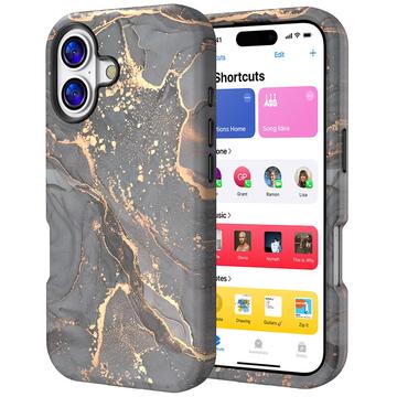 iPhone 17 Luxury Marble Hybrid-deksel