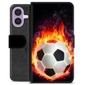 iPhone 17 Premium Lommebok-deksel - Fotballflamme