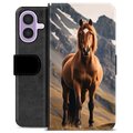 iPhone 17 Premium Lommebok-deksel - Hest