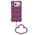 iPhone 17 Pro/18 Pro Cloud Puffer silikon-deksel - mørk lilla