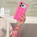 iPhone 17 Pro/18 Pro Cloud Puffer silikon-deksel - knallrosa