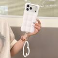 iPhone 17 Pro/18 Pro Cloud Puffer silikon-deksel - hvit