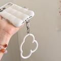 iPhone 17 Pro/18 Pro Cloud Puffer silikon-deksel - hvit