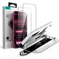 iPhone 17 Pro/18 Pro ESR UltraFit Beskyttelsesglass - 9H, 0.3mm - svart kant