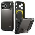 iPhone 17 Pro/18 Pro Spigen Tough Armor T Mag Deksel - Pistolmetall