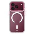 iPhone 17 Pro/18 Pro Tactical MagForce 2.0-deksel - burgunder / gjennomsiktig