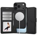 iPhone 17 Pro/18 Pro Tech-Protect 2-i-1 lommeboketui - kompatibel med Magsafe - svart