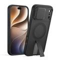 iPhone 17 Pro/18 Pro Tech-Protect Kevlar Aura-deksel - MagSafe-kompatibel - Svart