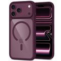 iPhone 17 Pro/18 Pro Tech-Protect MagOne MagSafe CC-deksel med 2 stk. Glass+ Beskyttelsesglass - Mørk kirsebær / Klar