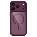 iPhone 17 Pro/18 Pro Tech-Protect MagOne MagSafe CC-deksel med 2 stk. Glass+ Beskyttelsesglass - Mørk kirsebær / Klar