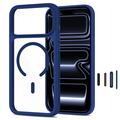 iPhone 17 Pro/18 Pro Tech-Protect MagOne MagSafe CC-deksel med 2 stk. Glass+ Beskyttelsesglass - dypblå / Klar