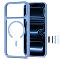 iPhone 17 Pro/18 Pro Tech-Protect MagOne MagSafe CC-deksel med 2 stk. Glass+ Beskyttelsesglass - lyseblå / gjennomsiktig