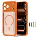 iPhone 17 Pro/18 Pro Tech-Protect MagPeak MagSafe CC deksel – matt Cosmic Orange