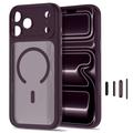 iPhone 17 Pro/18 Pro Tech-Protect MagPeak MagSafe CC deksel – matt mørk kirsebær