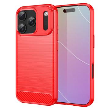 iPhone 17 Pro børstet TPU-deksel - karbonfiber