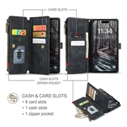 iPhone 17 Pro Caseme C30 Multifunksjonell Lommebok-deksel (Åpen Emballasje - Bulk Tilfredsstillende) - Svart