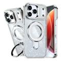 iPhone 17 Pro Glitter Hybrid-deksel med kickstand - MagSafe-kompatibel