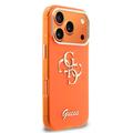 iPhone 17 Pro Guess IML 4G Script Metal Logo-deksel - oransje