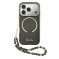 iPhone 17 Pro Guess IML Glitter Script Rem-deksel - MagSafe-kompatibel