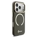 iPhone 17 Pro Guess IML Glitter Script Rem-deksel - MagSafe-kompatibel