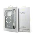 iPhone 17 Pro Guess IML Glitter Script Rem-deksel - MagSafe-kompatibel